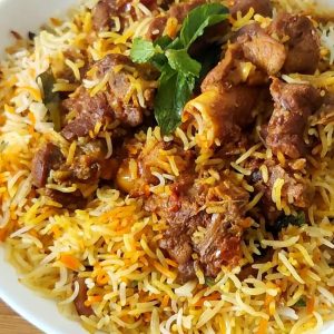 Mutton Bones Biryani